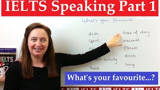 IELTS speaking part 1 Whats your favourite [upl. by Alenairam]