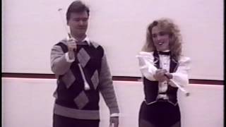 1994 IntInd TV show Miss Duneland Kelly Beyer teaches Bill Landing baton twirling [upl. by Jarietta759]