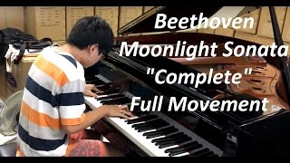 Pianominion  Beethoven Moonlight Sonata FULL Practice [upl. by Enyaz]