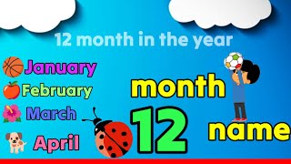 January February  Month Name  month of the year  spelling of months 12 month [upl. by Neelcaj]