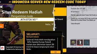 Indonesia Server New Redeem Code Today 🔥 ff indonesia server new event today 🎯 [upl. by Hobey]