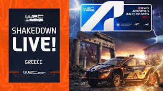 🔴 Shakedown LIVE  WRC EKO Acropolis Rally Greece 2024 [upl. by Novets]