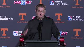 Vols coach Josh Heupel recaps win over Florida previews Alabama  Tennessee Football [upl. by Annais]