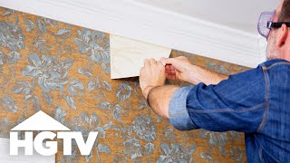 How to Remove Wallpaper  HGTV [upl. by Kruter]