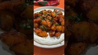 Batata Harra Crispy spicy Lebanese potatoes  recipe on our website potato middleeasternfood [upl. by Karlis]