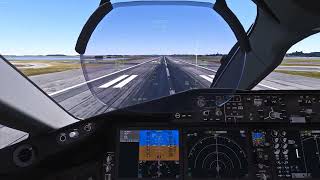 MSFS 7878 landing RWY 22L at Boston Logan Intl cockpit [upl. by Blayne]