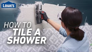 How to Tile a Shower  Tile Prep and Installation [upl. by Lancaster]