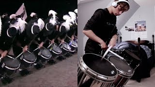 Top Secret Drum Corps  17 Year Old Drummer Plays Alongside [upl. by Emmott]