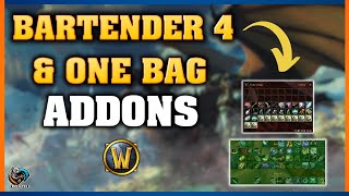 Bartender 4 and One Bag Addons Guides  WOTLK warmane wowclassic guides [upl. by Llenej618]