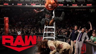 FULL MATCH — Becky Lynch vs Nia Jax – Last Woman Standing Match Raw March 18 2024 [upl. by Worthington489]