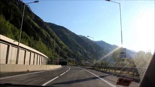 Driving Through The Katschberg Tunnel In Austria [upl. by Eiramit423]