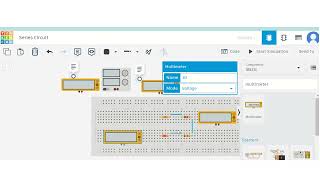 Series circuit using TinkerCad [upl. by Ardnikal]