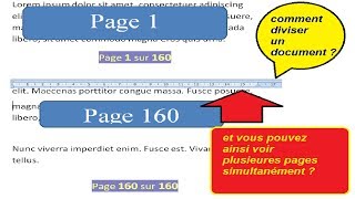 WORD TUTO COMMENT FRACTIONNER UN DOCUMENT AVEC UN RACCOURCI CLAVIER [upl. by Branscum]