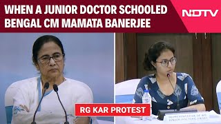 Mamata Banerjee News  Watch When A Junior Doctor Schooled Bengal CM Mamata Banerjee [upl. by Llecrup]