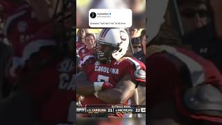 This Jadeveon Clowney hit is an alltime CFB moment 😤 [upl. by Attenrad]