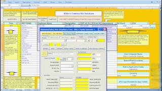 Advanced Payslip Generator DEMO 2 Modeless Data Entry Form MS ExcelVB Driven Version 2012 [upl. by Anevad]