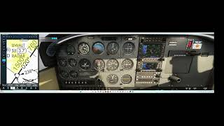 Practice for IFR Check Ride Using C172 MSFS 2020 and IPAD with Foreflight Full VOR A KFUL Approach [upl. by Teodorico971]