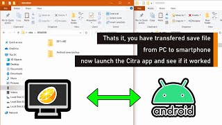 How to transfer SAVE FILE from Citra PC to Android and from Android to PC [upl. by Hillery]