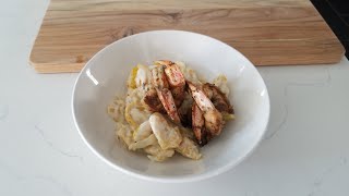 How to Prepare Jamaican Jerk Shrimp with Lumache Pasta [upl. by Hyatt]