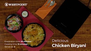 Chicken Biryani made with Westpoint Induction Cooker [upl. by Denie]