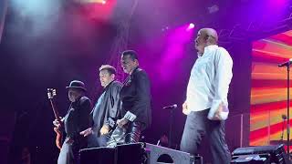 The Jacksons Perform quotShake Your Bodyquot with Signature Moves at Manchester Barton Aerodrome 2024 [upl. by Latrena]