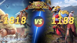 RoK Rise of Kingdom 1818 POV amp 1846 vs 1188 amp 2139  Pass 7 1 riseofkingdoms kvk C12278 [upl. by Von]