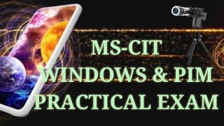 Mscit Windows and Pim Practical Exam [upl. by Esilegna]