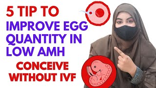 5 Tips To IMPROVE EGG QUALITY In Low Amh l IMPROVE EGG QUALITY IN 15 DAYS l GET PREGNANT FAST [upl. by Tri]