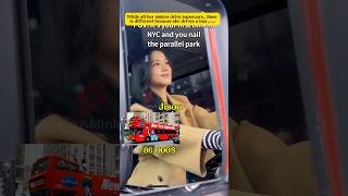 While the members drive supercars Jisoo drives a bus jisoo blackpink [upl. by Ainekahs506]