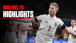 Wales 11 Belgium  A beauty from De Bruyne  REDDEVILS  WorldCup​ 2022 Qualifiers [upl. by Kolb197]