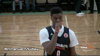 Emmanuel Mudiay Highlights  McDonalds AllAm Games [upl. by Severson]