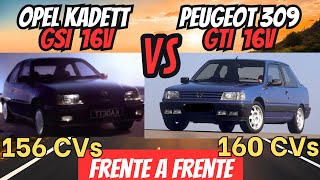 Opel Kadett GSI 16V vs Peugeot 309 GTI 16V ¡Guerra de 16 válvulas [upl. by Ikeda237]