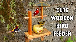 Elegant bird feeder from wood [upl. by Obel]