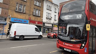 Full Route Visual  474 Last Day via West Silvertown  YY18TGX 11051 [upl. by Eimile]