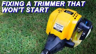 Fixing A Cub Cadet 4 Cycle Trimmer That Wont Start [upl. by Zenda]