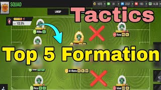 Top 5 Formation and Tactics in Top Eleven 2025 [upl. by Anyotal]