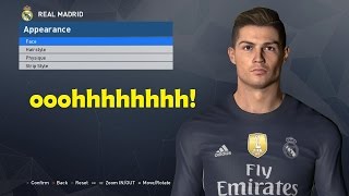 PES 2017  New Face amp Hair Cristiano Ronaldo • 201718 LF Gaming [upl. by Bendicty113]