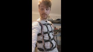 DIY VR Haptic vest Progress  32 Motors Shorts [upl. by Alleinad178]