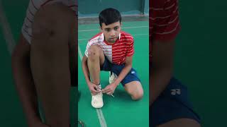 Shoes lace problem in badminton 🏸viral badminton subscribe [upl. by Cyd]