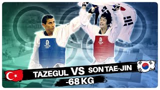 Taekwondo Olympics  Beijing 2008  Servet Tazegul vs Son Tae Jin [upl. by Ayeki115]