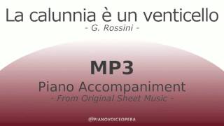 La calunnia è un venticello Piano Accompaniment [upl. by Nnahtebazile]