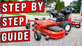 How To Operate A Walk Behind Mower Step By Step Tutorial [upl. by Sillad]