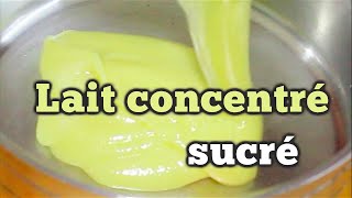 Lait concentré sucré maison  طريقة عمل الحليب المكثف المحلى [upl. by Bluefarb]