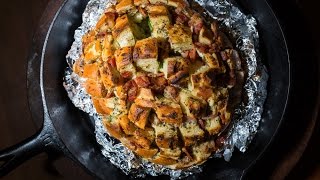 Epic Cheesy Pull Apart Bread  SAM THE COOKING GUY [upl. by Yelich]