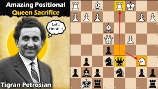 Petrosians Amazing Queen Sacrifice  Pachman vs Petrosian 1958 [upl. by Eitsyrc424]