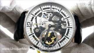 Invicta Watch 12403 Vintage Silver Skeleton Dial Stainless Mens Mechanical [upl. by Yanahs]