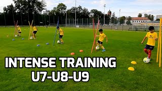 Intense Soccer Training ⚽️ Small Group Training Ideas 👉 U7U8U9 [upl. by Nnylylloh]