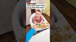 How to make a designated eating area for baby with less clean up baby mom babyfood cleaningtips [upl. by Ennovad]