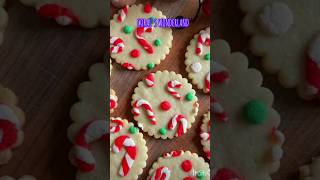 Candy Cane Cookies🎄christmas youtube ytshorts newyork thanksgiving japanese baking italian [upl. by Odrude339]