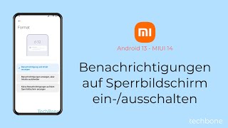 Benachrichtigungen auf Sperrbildschirm einschalten oder ausschalten  Xiaomi Android 13  MIUI 14 [upl. by Nnylsaj948]